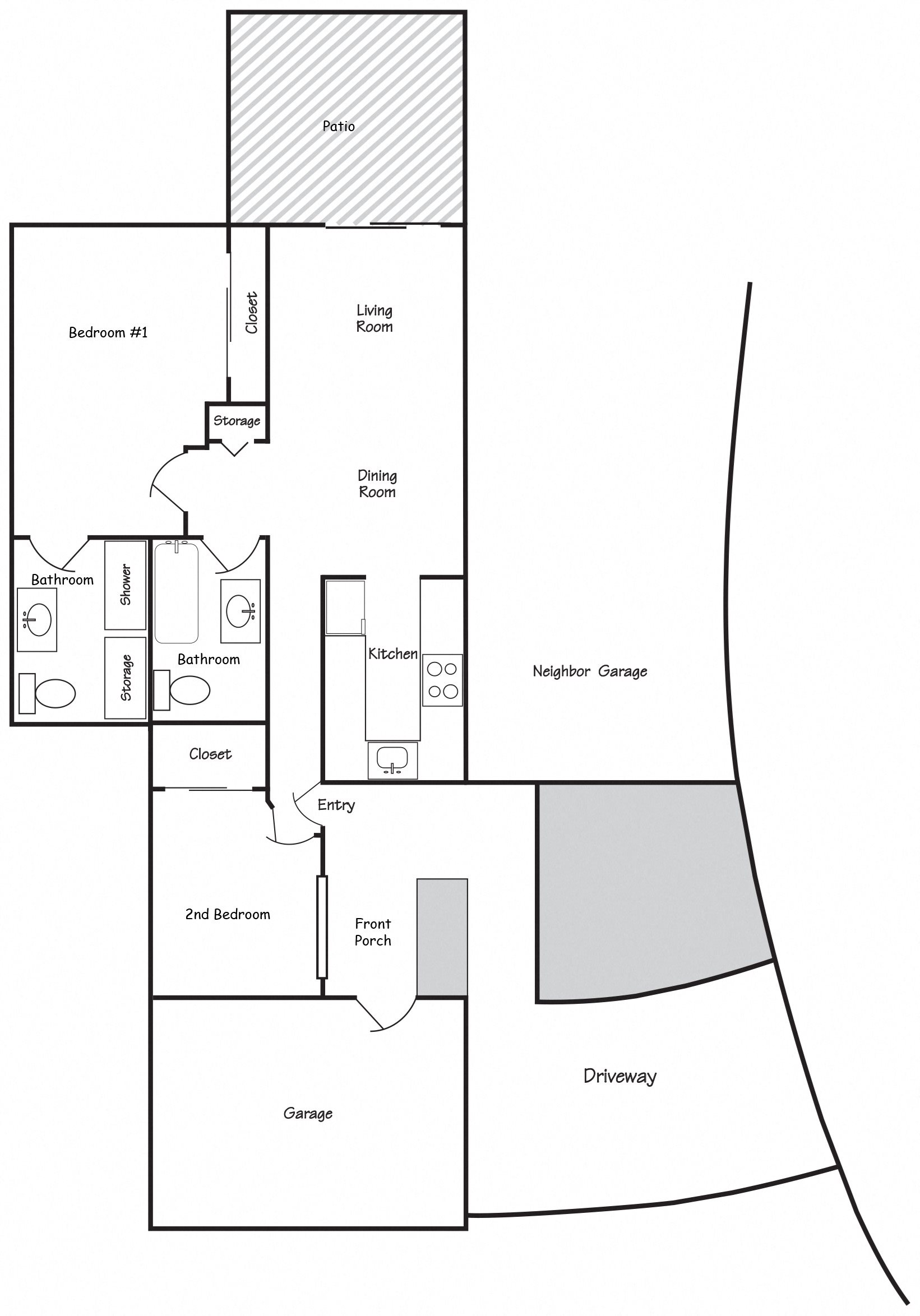 2 Bedrooms, 2 Bathrooms 2 Bedrooms, 2 Bathrooms
